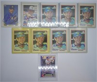 10pcs Brewers signed baseball cards