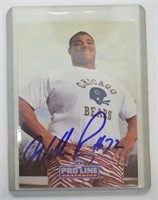 1991 William Perry pro line autograph card