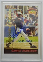 1994 Signature Rookie Garret Anderson autograph