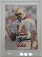 1992 Vinny Testaverde Autograph card