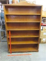 larger vintage pine bookshelf (4ft wide) 1of2