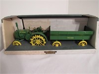 J.D. GP Tractor w/Box Wagon & Box