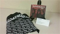 Loverboy Memorabilia Hankie, CD & Ticket
