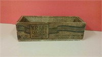 Kraft Canadian 5 Lb Wooden Cheese Box Made In