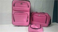 Travel Luggage On Wheels Includes Carry-On Bag &