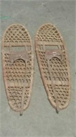 Pair Of Bear Paw Snow Shoes & Bindings Appear