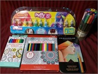 Asst. Paint, Colored Pencils, & Markers