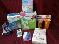 Breast Pump, Bottles, & Asst. Baby/Infant Items