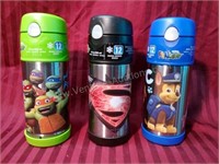 (3)Funtainer Vacuum Insulated 12oz Straw Thermos