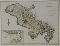 Early Map of Martinico, Martinique