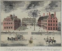 William Burgis's view of Harvard College in 1726