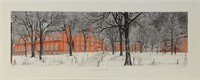 Harvard Yard in Snow: Chiang Yee