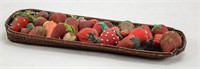 Group of Antique Strawberry pincushions