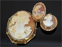Antique Cameo Jewelry Group