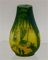 French Art Glass: Devez Cameo Vase