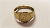 18 kt Monogrammed Ring