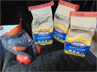 3 Bags Of Kingsford Easy Light Charcoal & Hearing
