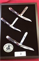 3 Case knifes trapper set