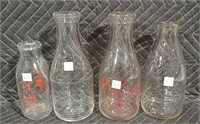 4 Milk Bottles