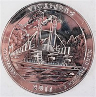 Coin 5 Troy Ounce Vicksburg .999 Silver