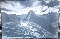 Art Machu Picchu Big Landscape Black & White Print