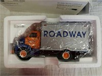 First gear 1953 Ford c600 straight truck roadway