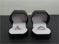 Unmarked Wedding Ring Set