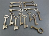 15 Vintage Skeleton Keys