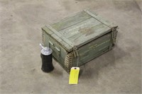Vintage Ammo Box & Vintage Kettle