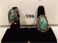 TURQUOISE COCKTAIL RINGS (2)