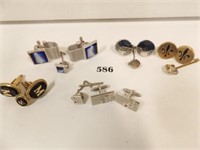 CUFFLINKS & TIE CLIPS (5 SETS)