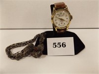 MILADY RODA LADIES WRISTWATCH & INSECT CHAIN