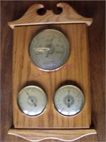 Barometer  with Oak Frame