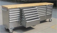 96" STAINLESS STEEL TOOL CABINET