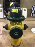Yellow & Green Fire Hydrant