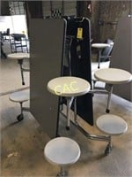Cafeteria Style Fold Up Table Seats 8