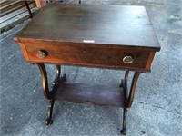 Antique one drawer parlor table