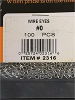 Do-it #0 Brass Wire Eyes 100pcs (2316)
