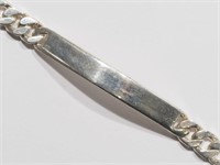 Sterling Silver Medical Chain Bracelet (19g).
