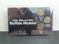 1910s, 1920s and 1930s Buffalo Nickels