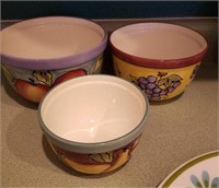3pc Decorative Serving Bowls