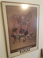 Framed Zoo Poster
