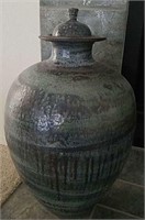 Ceramic Jar - About 26 Inches High 5 X 16 Wide