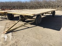 Four Wheel Flatbed Trailer 8 Foot Wide By 20 Foot