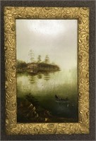1800'S SIGNED OIL PAINTING IN ORIGNAL FRAME