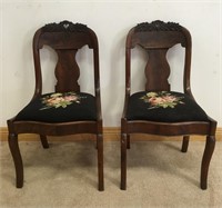 ORNATE ANTIQUE ACCENT CHAIRS