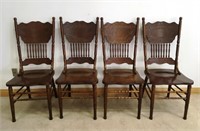 SOLID  PRESS BACK CHAIRS