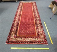 nice persian style wool runner (10.5ft long)