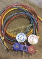 Set A/C gauges and hoses