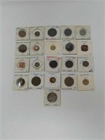 Anco Coin Album w/ 22 Foreign 1Cent